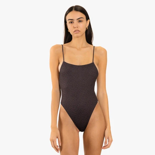 DUVIN BLACK CHEETAH ONE PIECE (DWOP106BLK) - Image 2