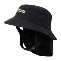 FCS ESSENTIAL SURF BUCKET HAT LARGE (AESB-02-BLK-LG)