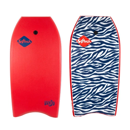 36" SOFTECH MOJO RED ZEBRA BODYBOARD (MOJO-RDZ-036)