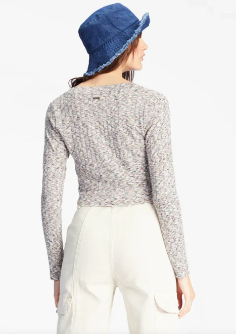 BILLABONG SWEET TIDES V-NECK LS TOP (ABJKT00429) - Image 2