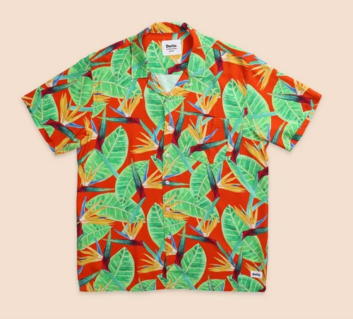 DUVIN PARADISE BUTTONUP (SSB15005RED)