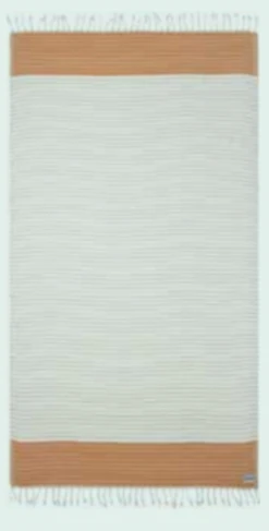 SAND CLOUD MICROSTRIPE DIAMOND DOBBY TOWEL (WSS22TOW009SUNRG)