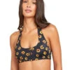 RVCA SUNFLOWER HALTER TOP (XT173RSH-BLK)